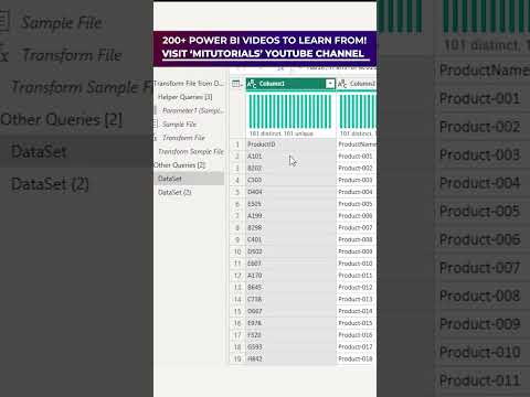 Import Multiple Files from a Folder into Power BI as Separate Tables | Tutorial | MiTutorials