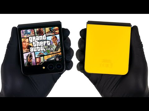 Samsung Galaxy Z Flip 5 Unboxing - Play GTA V On The Cover Screen! - ASMR