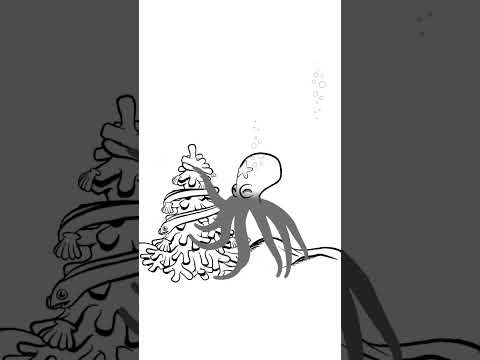 It's christmas everywhere! 🐙🎄🎁#christmas #christmas2023 #animation2d #subscribe