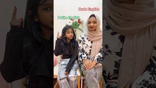 RUDE ENGLISH 🆚 POLITE ENGLISH | mom and daughter | #englishwithhenna #numamohsin #rudeversuspolite