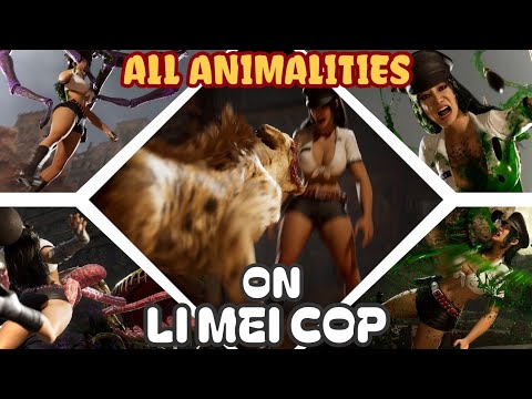 All ANIMALITIES Performed on Li Mei Cop Mod - Mortal Kombat 1