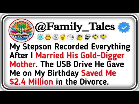 My Stepson Recorded Everything After I Married His Gold Digger Mother  The USB Drive He Gave Me on M