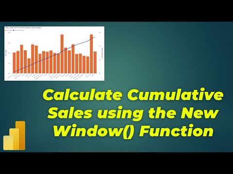 Cumulative Sales/Running Total for a Category with Window() Function in PowerBI | MiTutorials