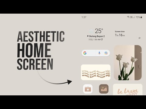 How to Customize Android Home Screen - Aesthetic (tutorial)