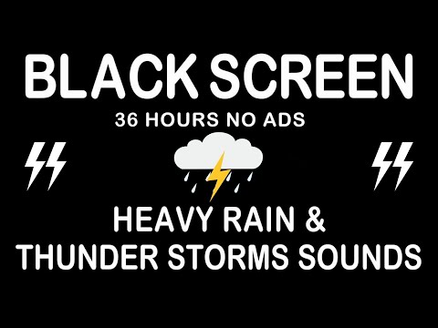 Relaxing Thunder and Heavy Rain Sounds – Sleep in 3 Minutes – Beat Anxiety & Insomnia Fast