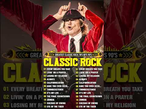 Best Classic Rock Songs 70s 80s 90s🔥Queen, Guns N Roses, Metallica,ACDC #music