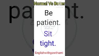 Normal V/s Advanced English #basicvsadvancedenglish