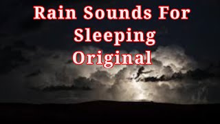 Rain Sounds For sleeping Original #blackscreenrainsounds