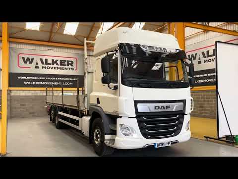 New In Stocklist For Sale: DAF CF340 *EURO 6*, 6X2 DROPSIDE FLATBED – 2018 – DK18 HYP