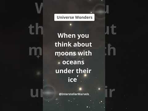 Moons with Ocean: Life Beneath the Ice?#Space Stories #CosmicMysteries #Astrophysics #shorts