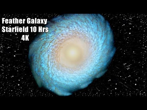 Feather Galaxy Starfield 10 hrs  4K Space Travel! 67 Million Lightyears