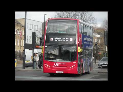 Enviro 400 Trident ExFirst DN33530, Go Ahead London Driver Trainer EN4 SN58CEF at Mile End Station