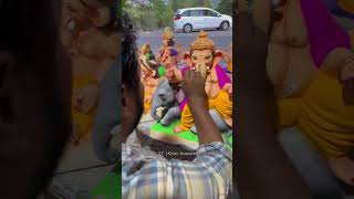 Eco-friendly Ganpati Making 2023 #viral #ganpati #shortvideos #bappa #ganpati2023 #lalbaughcharaja