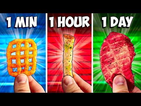 1 minute vs 1 hour vs 1 day snacks