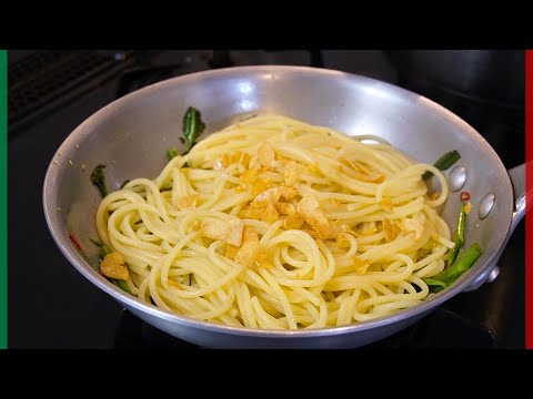 Aglio Olio e Peperoncino without emulsifying the sauce.【Pasta asciutta】