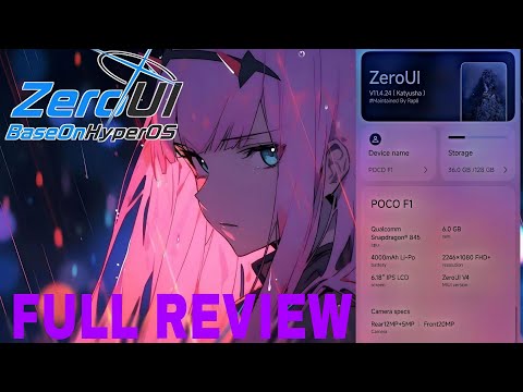 ZeroUI V4 | POCO F1 Based On HyperOS Android Version: 14 Full Review & Customization iOS Feature