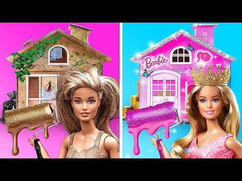 Rich Doll Vs Poor Doll Room Makeover Crafts By ChiLaLa, CoolTool, CoolTool WOW & La La Life Family🩵