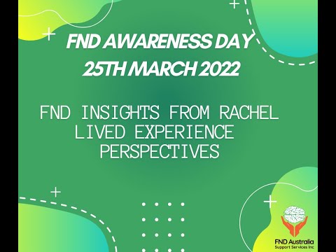 Rachel   Lived Experience FND Awareness Day interview