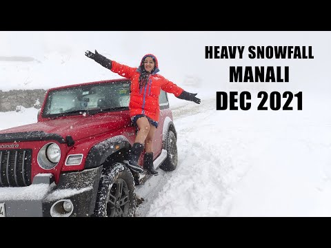 Heavy Snowfall | Manali December 2021 | Mahindra Thar | Rohtang Pass | Solang Valley