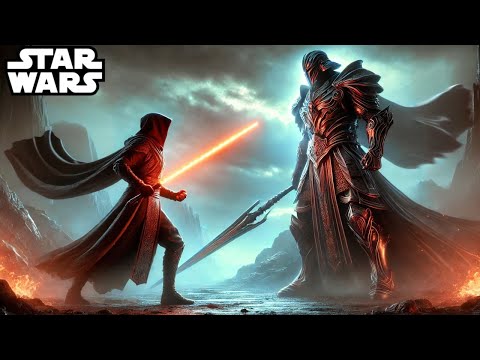 The Greatest Fight Between a Sith and Mandalorian In Star Wars