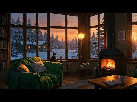 🔥 Chill by the Fire: Lofi Hip Hop & Warmth to Calm Your Mind 🔥