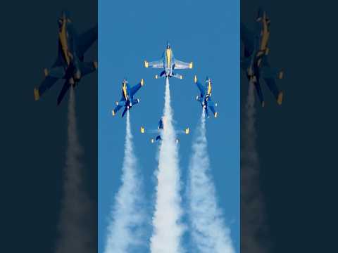 Blue Angels vertical break in Slow Motion! #shorts