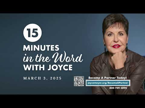 Don't Disturb Me - Pt 3 | 15 Minutes in the Word with Joyce Meyer