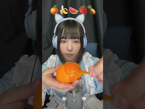 【ASMR】フルーツスクーイズの音 #asmr #スクイーズ #squishy #タッピング #shorts