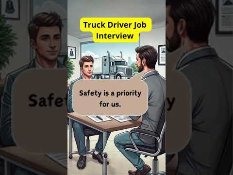 Truck Driver Job Interview -Practical English Conversation for Learners"