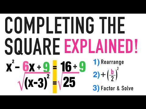 Completing the Square Formula Step-by-Step!