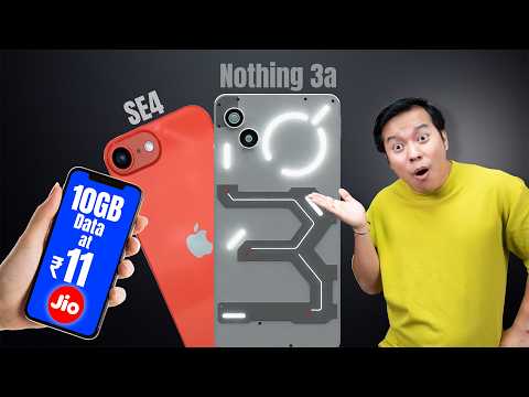 Nothing phone 3a is here? , iPhone SE4 , Jio 10GB Data @Rs.11 , Realme UI 6.0 Updates, iQOO Neo 10