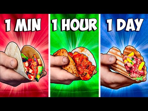 1 Minute vs 1 Hour vs 1 Day Tacos