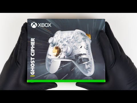 Unboxing The Xbox Series X Wireless Controller Ghost Cipher Special Edition - ASMR