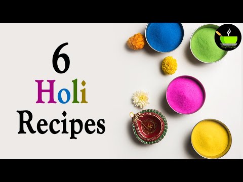 6 Holi Recipes For Sweets & Snacks | Holi Recipes | Holi 2025 | Holi Special Snacks Drinks | Holi