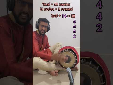 Mridangam Mathematics: 5-6-7-8-9 in Rupaka Thaalam Arai Edam (Manipulating Phrase Length) #carnatic