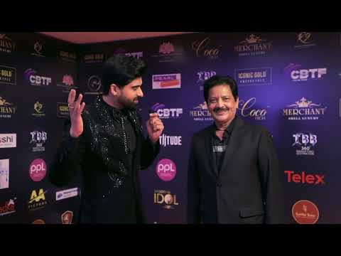 Bollywood Playback Singer Udit Narayan at The Red Carpet Of Iconic Gold Awards 2023