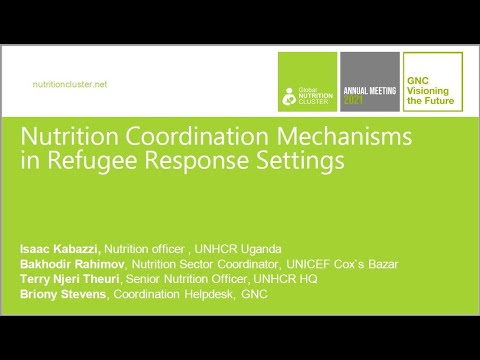 GNC Satellite Event 8 | Refugees and migrants: Role of nutrition sector in refugee response