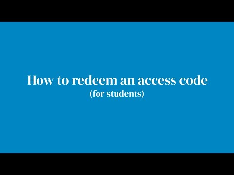 How to redeem an access code on Oxford Learning Link