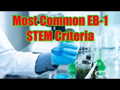 Most Common EB-1 STEM Criteria