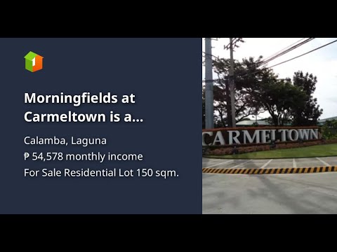 Morningfields at Carmeltown is a residential subdivision located in Canlubang, Calamba, Laguna.