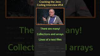 On what kind of source can you build a stream? - Cracking the Java Coding Interview