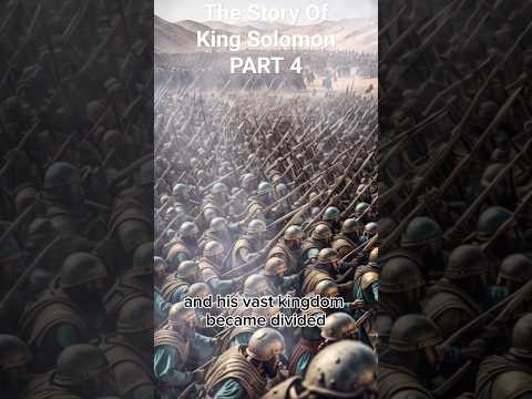 The Story Of King Solomon PART 4 #thebook  #biblestories #kingsolomon