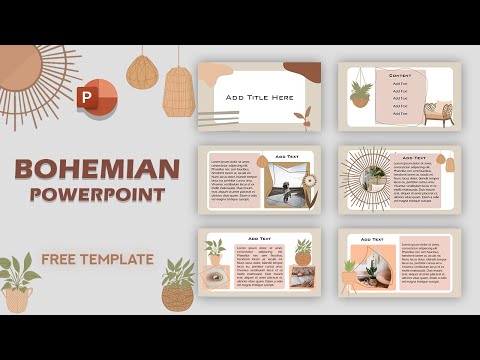 Bohemian Minimalist Powerpoint Template | Aesthetic PowerPoint Presentation | FREE TEMPLATE