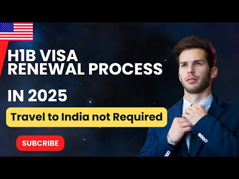 H1B visa renewal process  in 2025 | Travel to India not required | USA Immigration & Visa