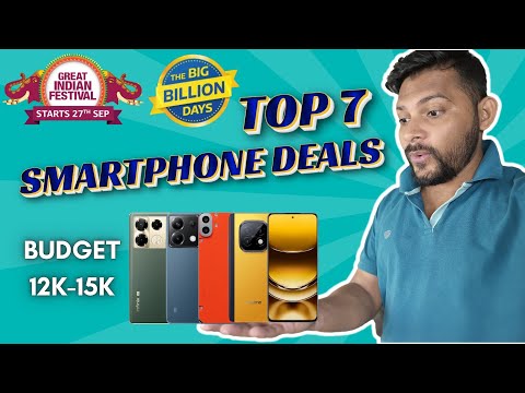 Top 7 Smartphones Deals Under ₹15K In Flipkart & Amazon Sale #bbdsale #bbd #greatindianfestivalsale