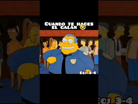 Cuando Te Haces el Galán 🤣 #thesimpsons #funny #humor #shorts #shortsfeed #shortsviral