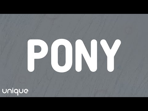 Ginuwine - Pony (Lyrics)