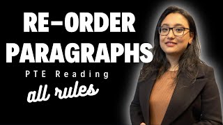 How to solve reorder paragraphs | Learn all rules in 30 mins | Best PTE Institute