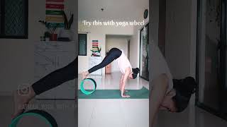 Have you tried using a yoga wheel?#yoga #yogawheel #yogaforbeginners #yogadaily #yogapractice