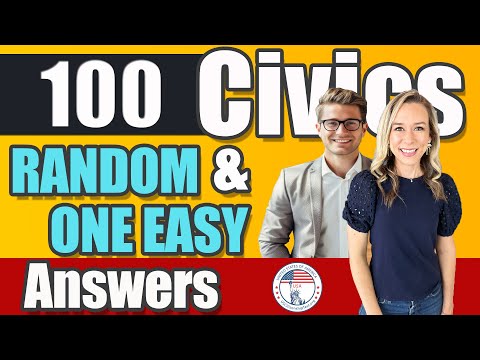 100 civics questions ONE EASY answers US naturalization test | 2008 Civics Test | Officer Josh